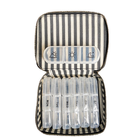 Pill Organizer w Daily Inserts, L