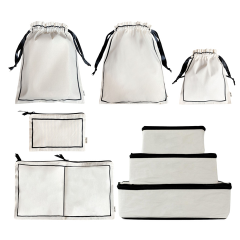 CUSTOM Travel Set, Packing Cubes & Bags – 8 pcs