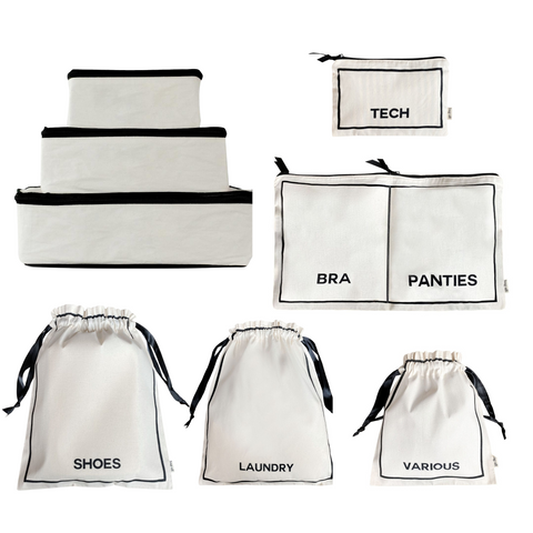 Travel Set, Packing Cubes & Bags – 8 pcs