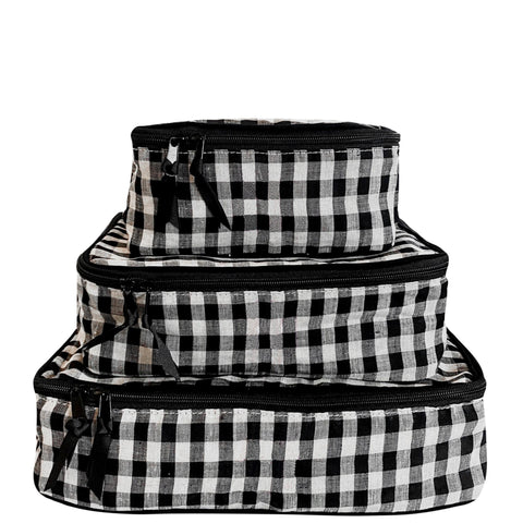 CUSTOM Personalized Packing Cubes Linen – 3 pcs