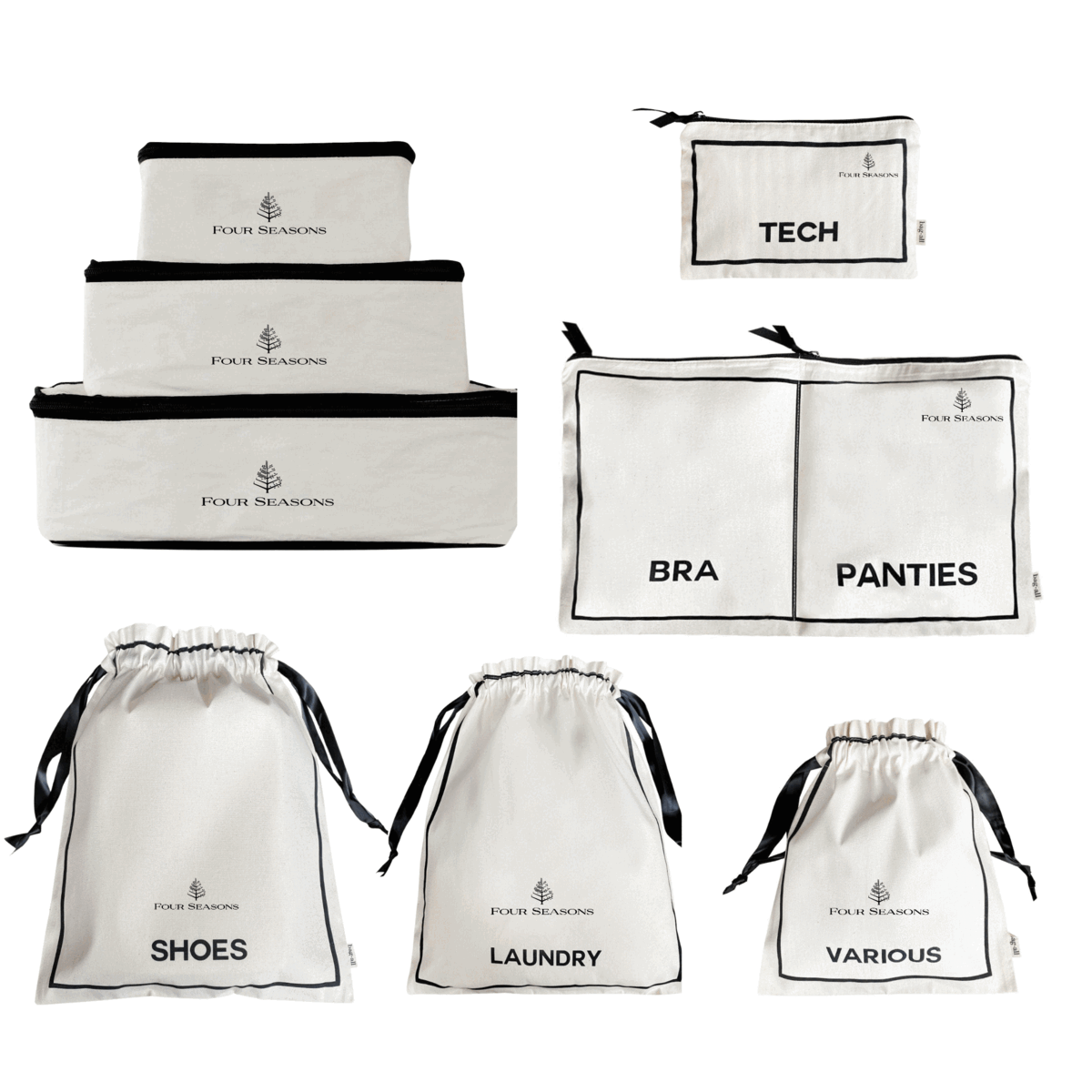 
                  
                    CUSTOM BA Packing Organizers and Travel Set in High Quality Cotton, 8-pack
                  
                